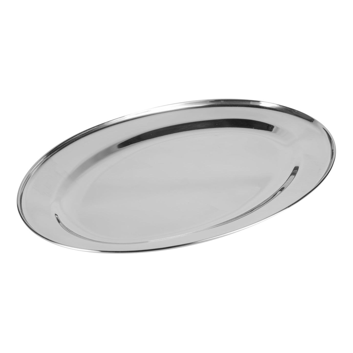 Browne | Oval Platter, 15.5" x 10.4", Stainless Steel