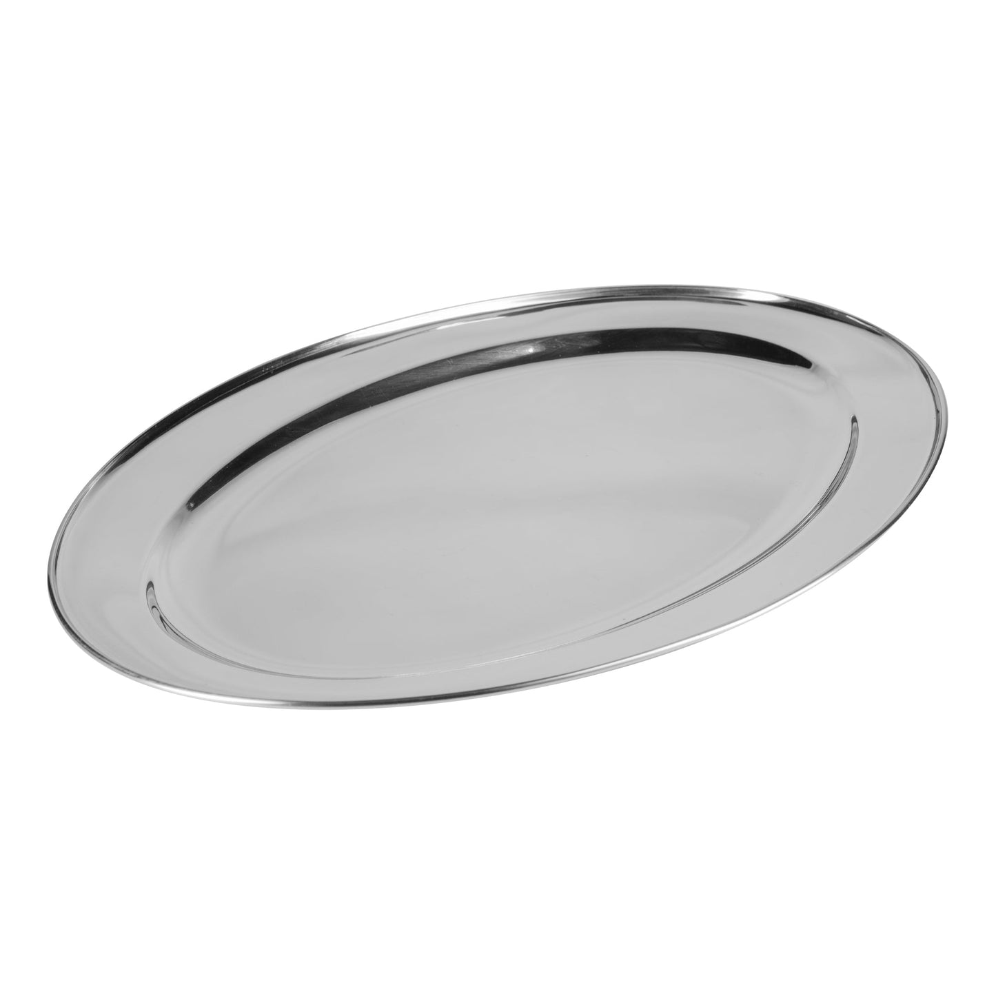 Browne | Oval Platter, 17.5" x 11.5", Stainless Steel