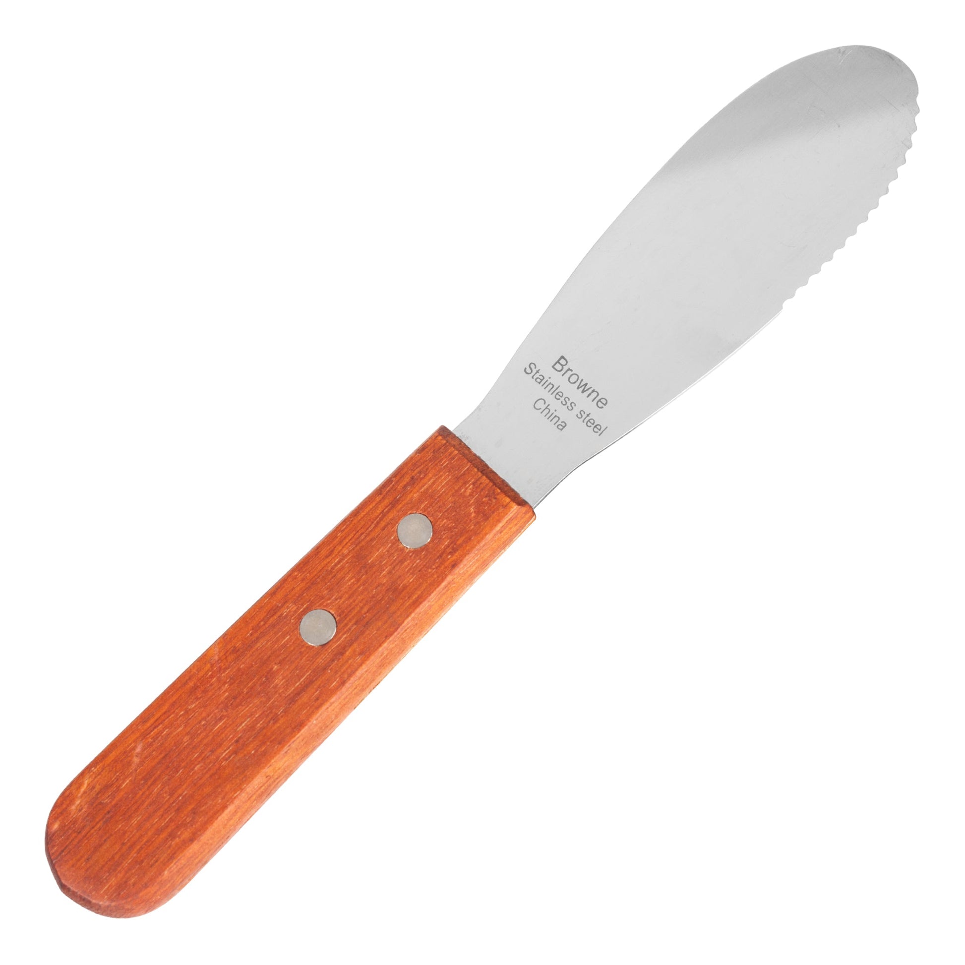 Browne | Sandwich Spreader, 3.75" Blade, Wood Handle - ChefEquipment.com