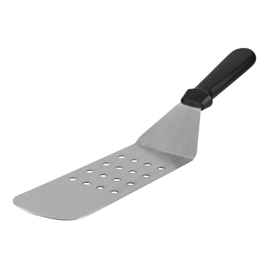 Browne | Perforated Flexible Turner, 8" x 2.8" Blade, Black Handle