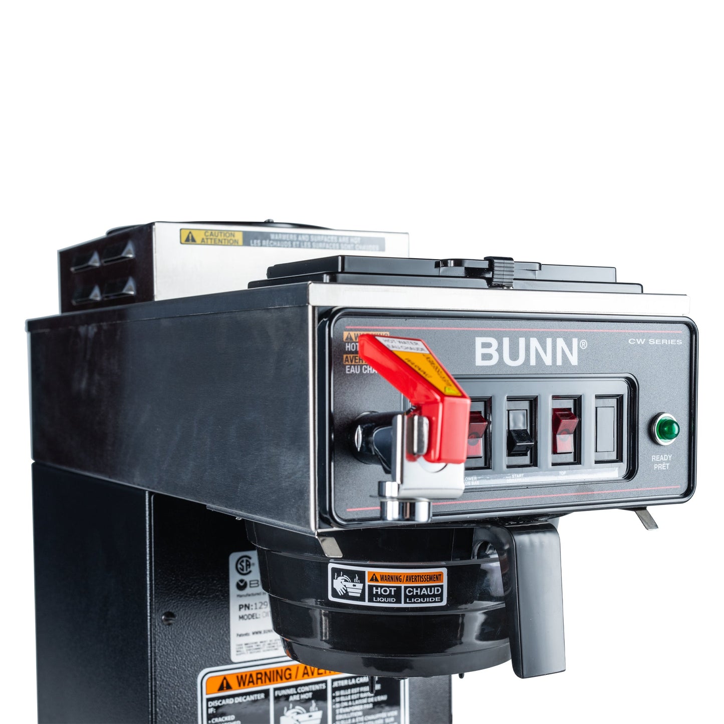 BUNN | CWTF15-2 Coffee Brewer with Faucet, 2 Warmers, Stainless Steel, 120V