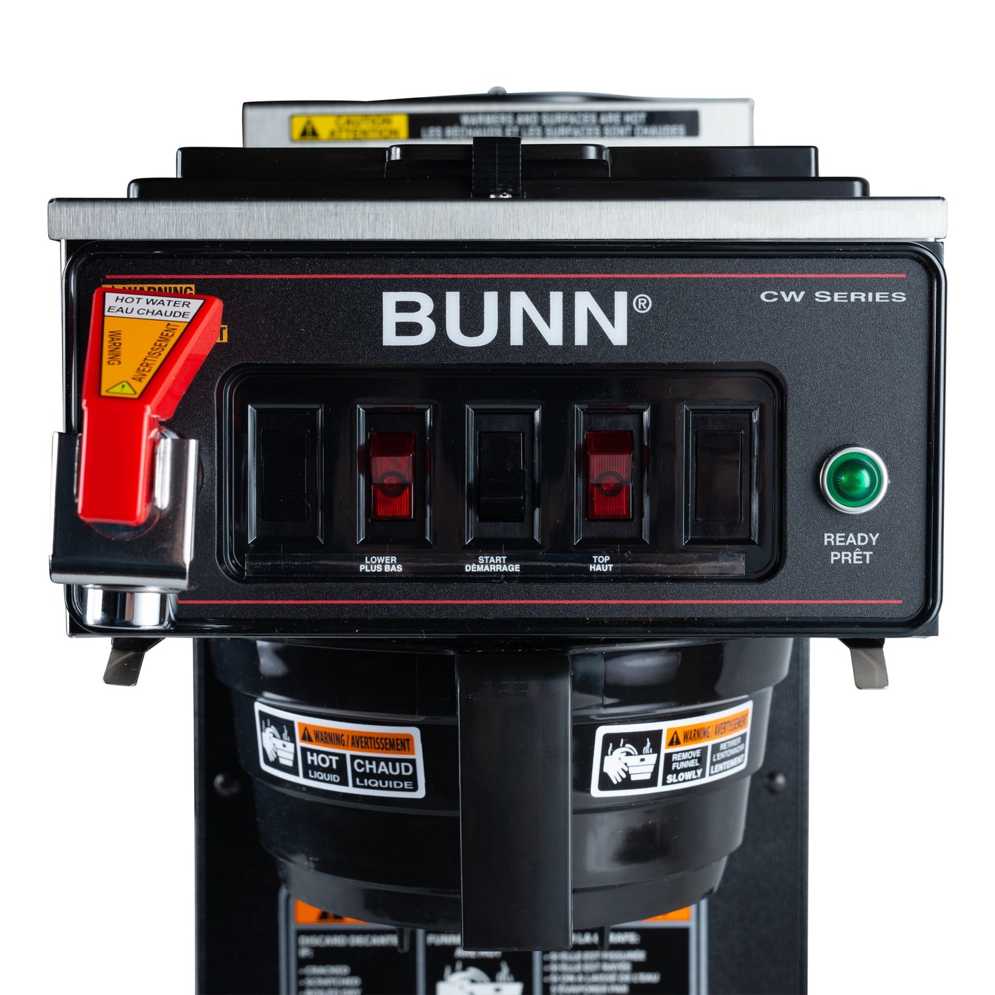 BUNN | CWTF15-2 Coffee Brewer with Faucet, 2 Warmers, Stainless Steel, 120V