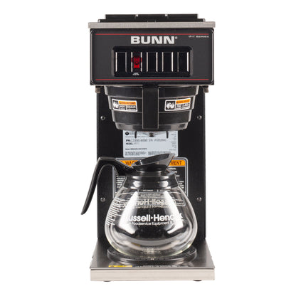 BUNN | VP17-1 Low Profile Coffee Brewer w 1 Lower Warmer, 12 Cup, Black