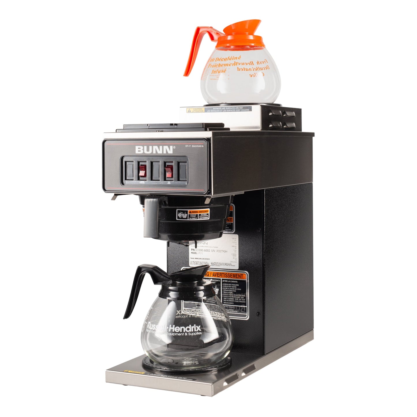 BUNN | VP17-2 Coffee Brewer, 2 Warmers, 120V, Black