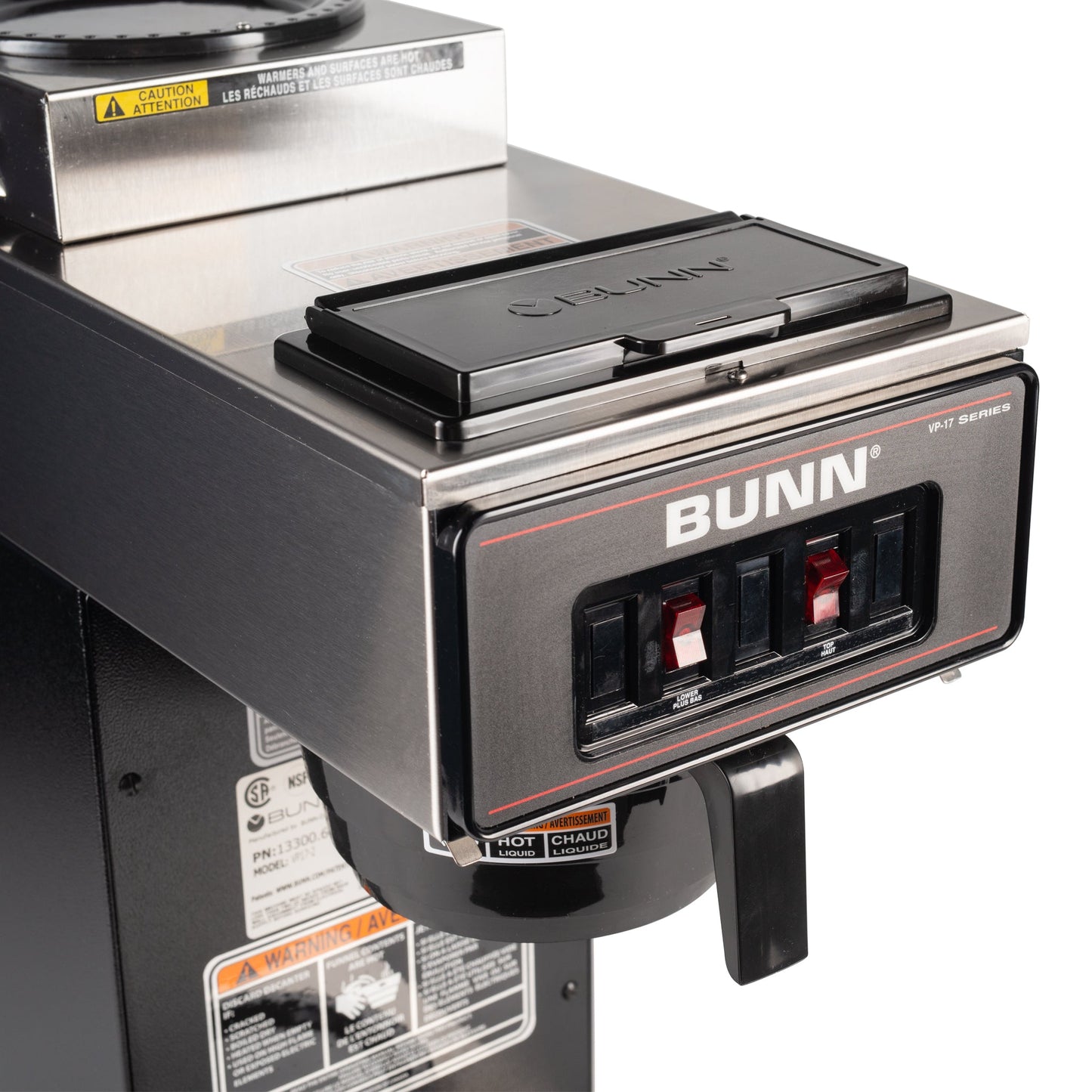 BUNN | VP17-2 Coffee Brewer, 2 Warmers, 120V, Black