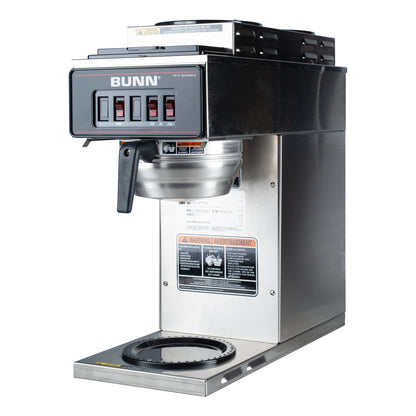 BUNN | VP17-3T Coffee Brewer w 3 Warmers, 12 Cup, Stainless Steel