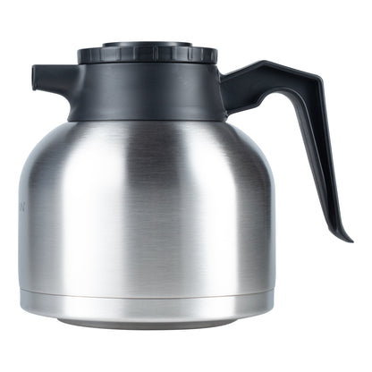 BUNN | Economy Thermal Carafe, 64 oz, Stainless Steel, Black Lid and Handle