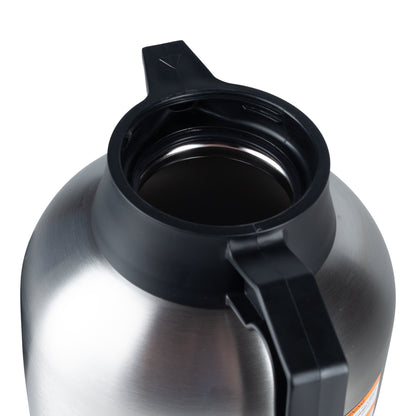 BUNN | Economy Thermal Carafe, 64 oz, Stainless Steel, Black Lid and Handle