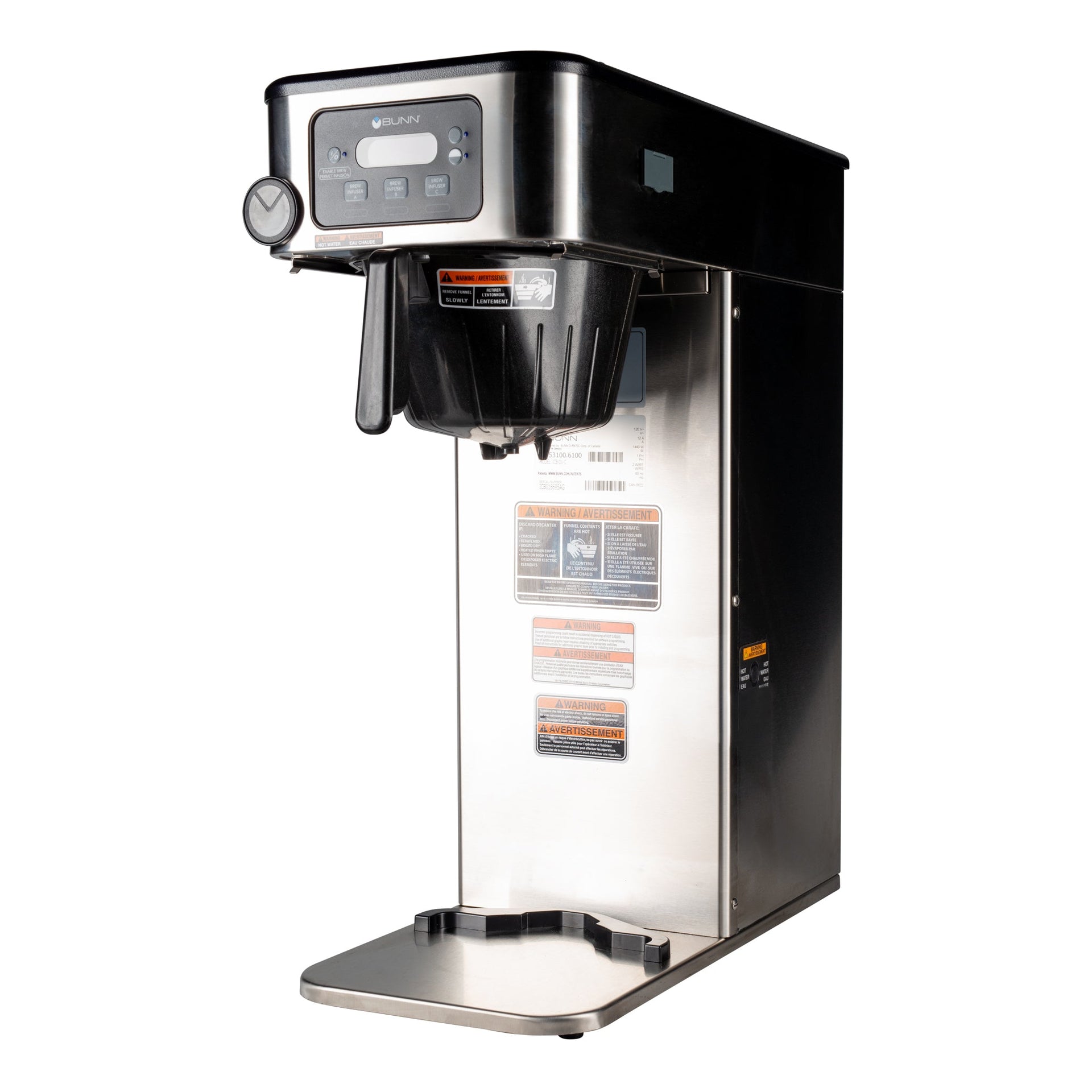 BUNN ICB-DV Infusion Series Coffee Brewer, Stainless Steel, Dual