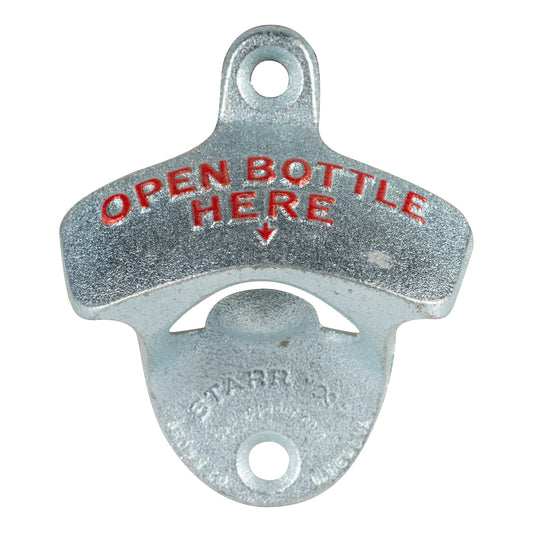 Spill-Stop Wall Mounted Bottle Opener, Die Cast, FINAL SALE - 13-300