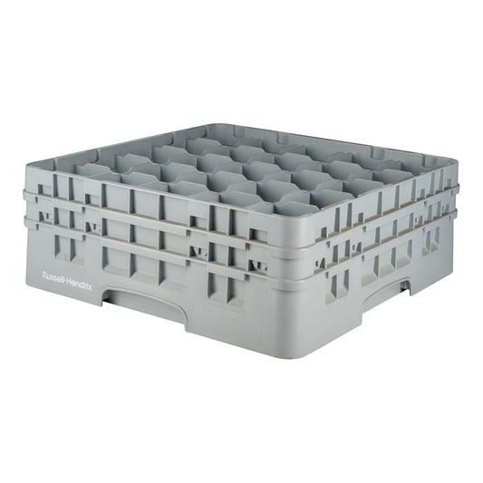 Cambro | Camrack Glass Rack, 25 Compartment, 6" Deep, RH Logo/Grey