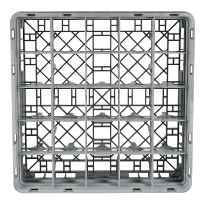 Cambro | Camrack Glass Rack, 25 Compartment, 6" Deep, RH Logo/Grey