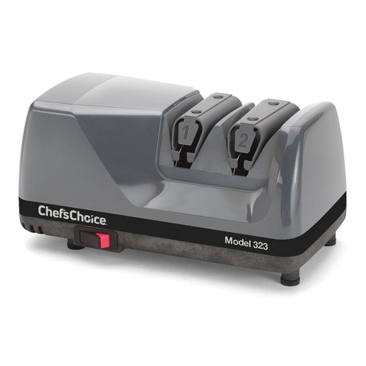 Chef'sChoice | Model 323 Commercial Electric Knife Sharpener, 2 Stages, 20 Degree Edges, Grey, 120V