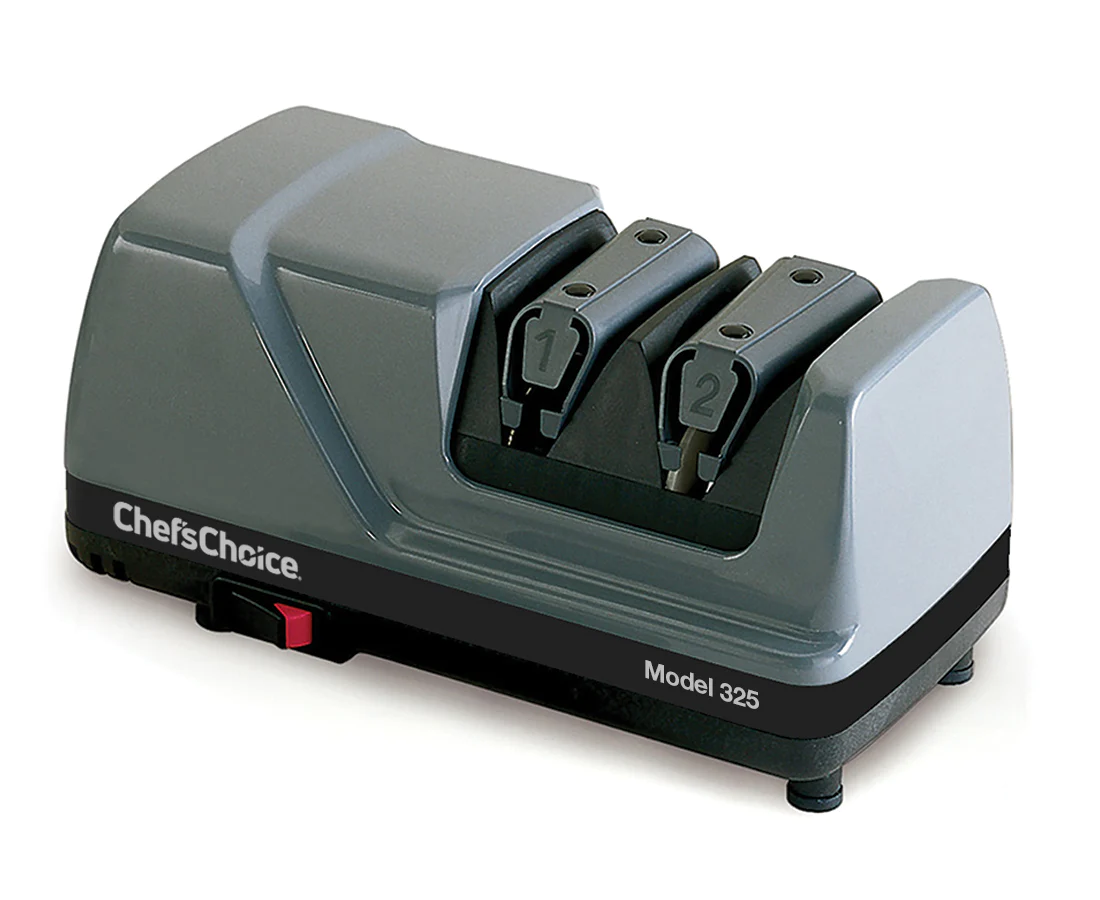 Chef'sChoice | Model 325 Sharp-N-Hone Electric Knife Sharpener, 2 Stages, 20 Degree Edges, Grey, 120V