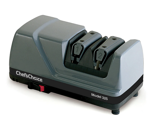 Chef'sChoice | Model 325 Sharp-N-Hone Electric Knife Sharpener, 2 Stages, 20 Degree Edges, Grey, 120V