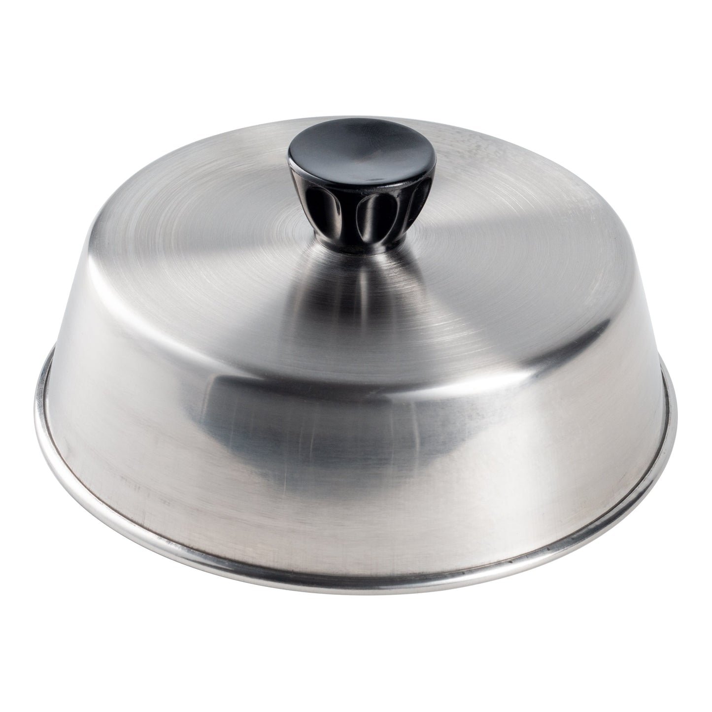 American Metalcraft | Basting Cover with Bakelite Knob, 6.5" x 2" High, Stainless Steel