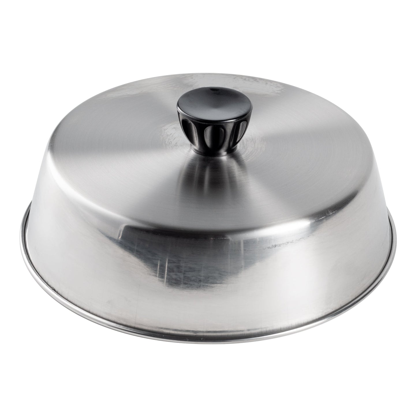 American Metalcraft | Basting Cover with Bakelite Knob, 7.5" x 2" High, Stainless Steel