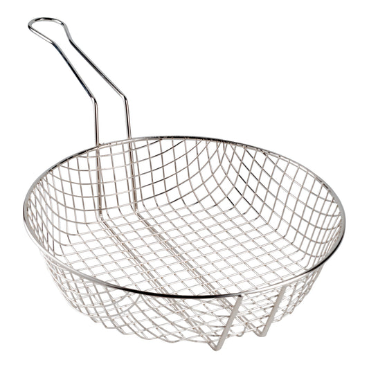 American Metalcraft | Coarse Mesh Culinary Basket, 12" x 3", Tinned Steel