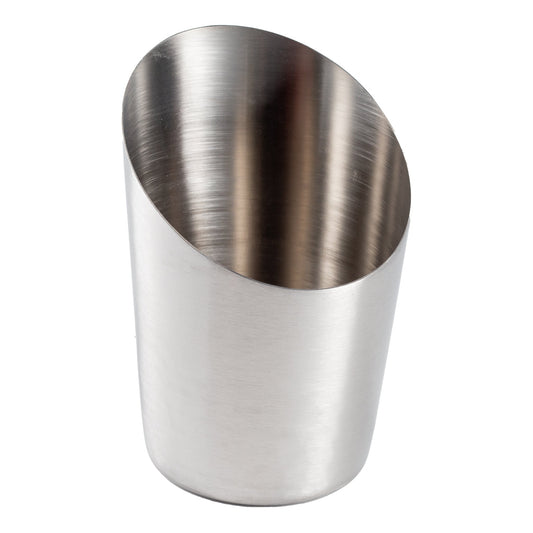 American Metalcraft | Angled Fry Cup, 12 oz, Stainless Steel