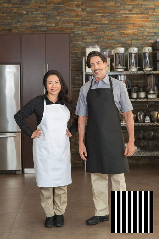 Premium Uniforms | Designer Apron, 2 Pockets, Gangster Stripe