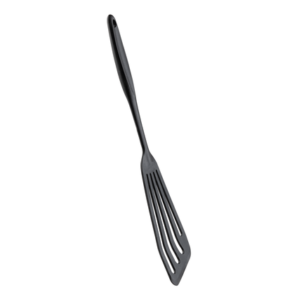 TableCraft | Fish Turner, 13.75", Stainless Steel/Silicone, Black