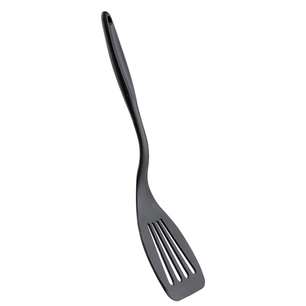 TableCraft | Slotted Spatula Turner, Stainless Steel/Silicone, Black