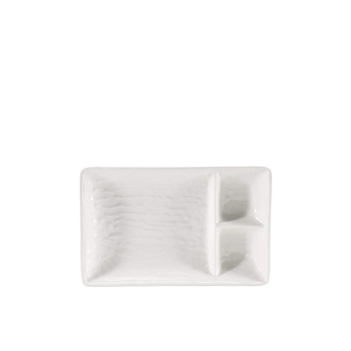 Cameo Square Divided Rectangle Dish, 8" x 5" (24-pack) - 700-028