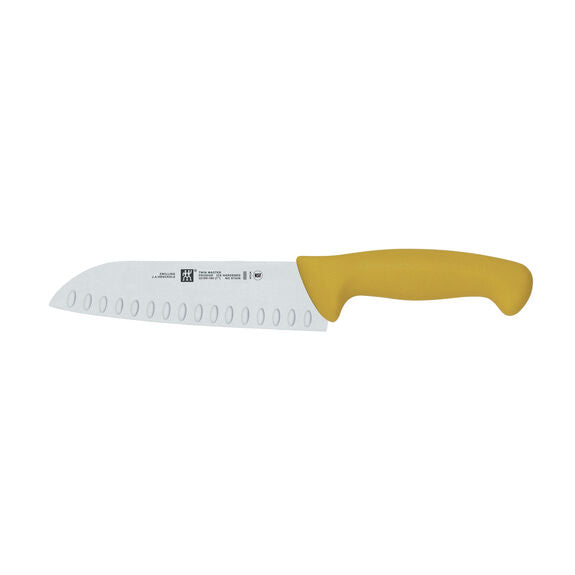 Couteau Santoku Zwilling | TWIN Master, Granton Edge, 7", jaune