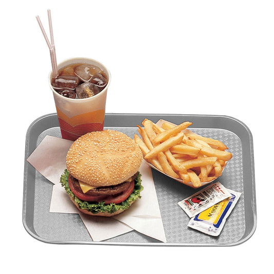 Cambro | Rectangular Fast Food Tray, 10" x 14", Grey