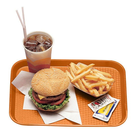 Cambro | Rectangular Fast Food Tray, 10" x 14", Orange