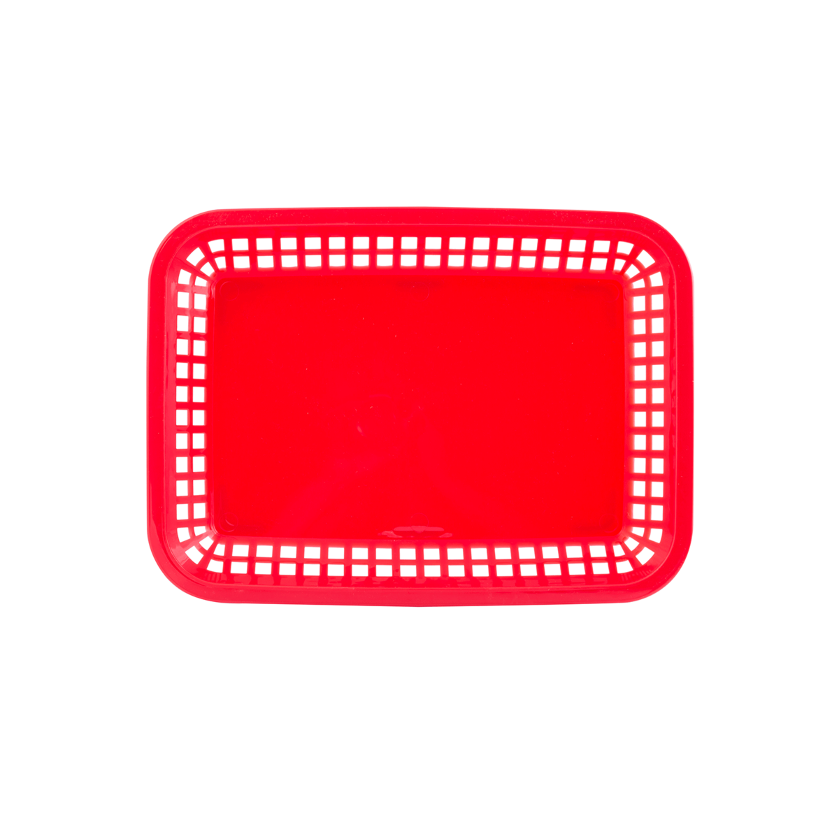 TableCraft | Panier de plateau rectangulaire Grande, 10,75 x 7,75 po, rouge