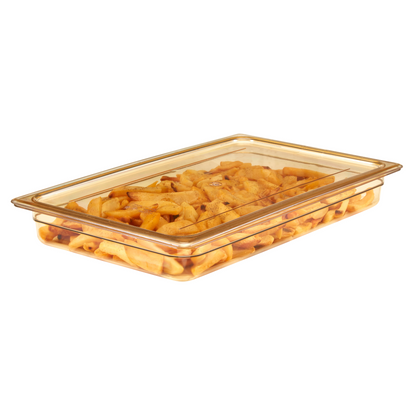 Cambro | High Heat Food Pan Cover, Flat, Full Size, Amber