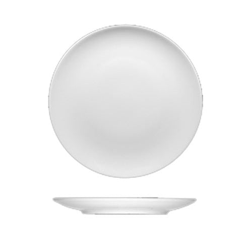 BauscherHepp | Options Flat Round Coupe Plate, 10.2", White (12-pack)