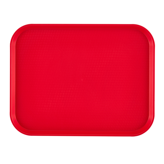 Cambro | Rectangular Fast Food Tray, 12" x 16", Red