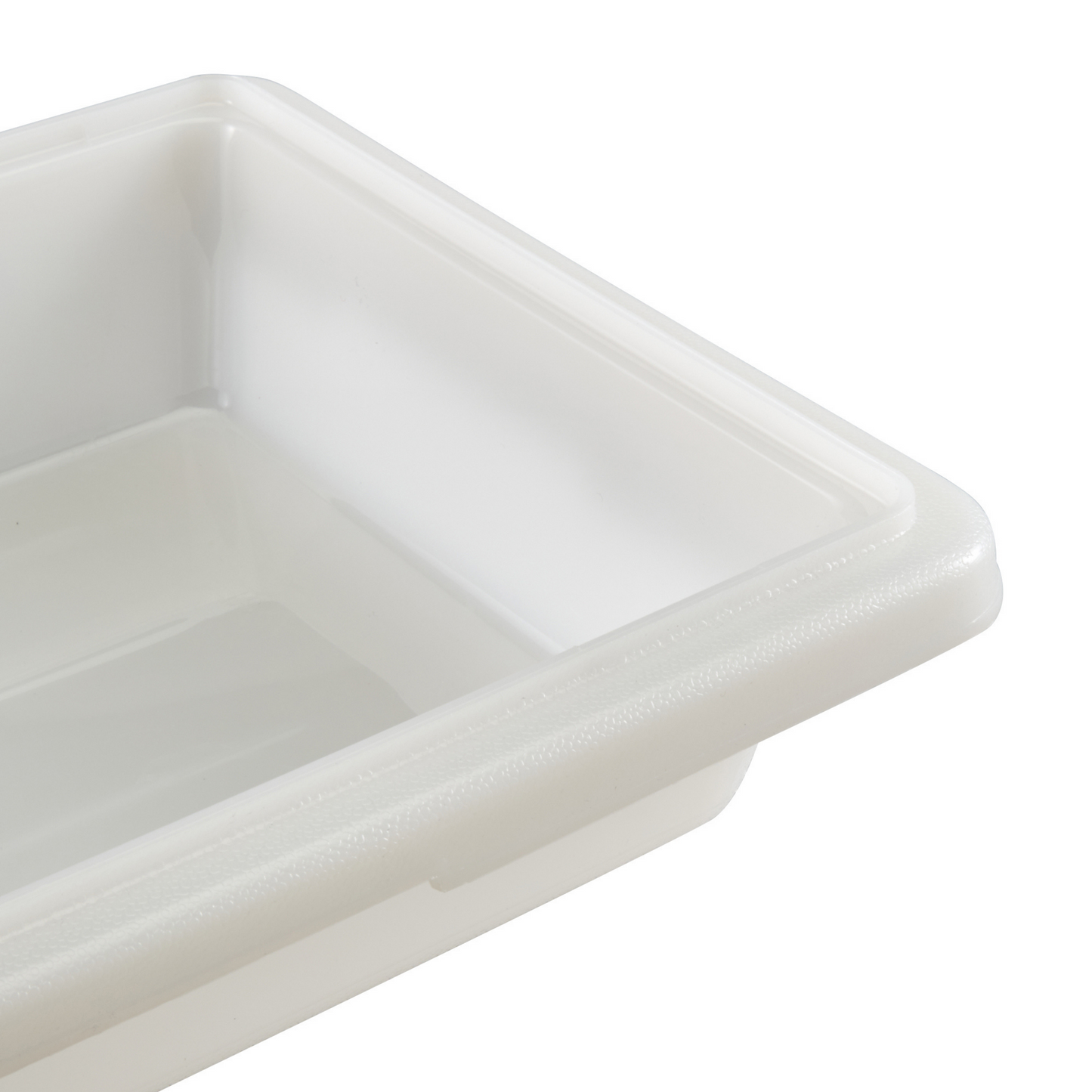 Cambro | Poly Half Size Food Storage Box, 3" Deep, White