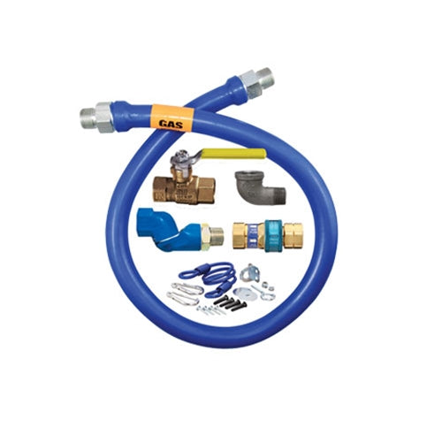 Dormont | Blue Hose Gas Connector Kit w Swivel MAX, 3/4" x 36"