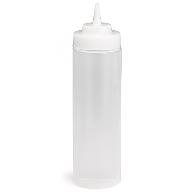 TableCraft | WideMouth Squeeze Bottle, Cone Tip, 16 oz, Clear - ChefEquipment.com