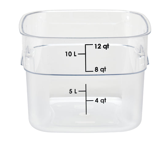Cambro | Contenant de rangement CamSquare FreshPro, 12 pintes, transparent