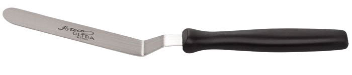 Ateco | Offset Spatula, 4.75", Black Plastic Handle