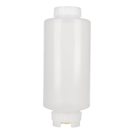 FIFO | FIFO Squeeze Bottle, 32 oz, Medium Valve Dispensing Cap, Yellow - ChefEquipment.com