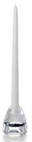 Neo-Image | Handcrafted Taper Candle, 12", White (72-pack)