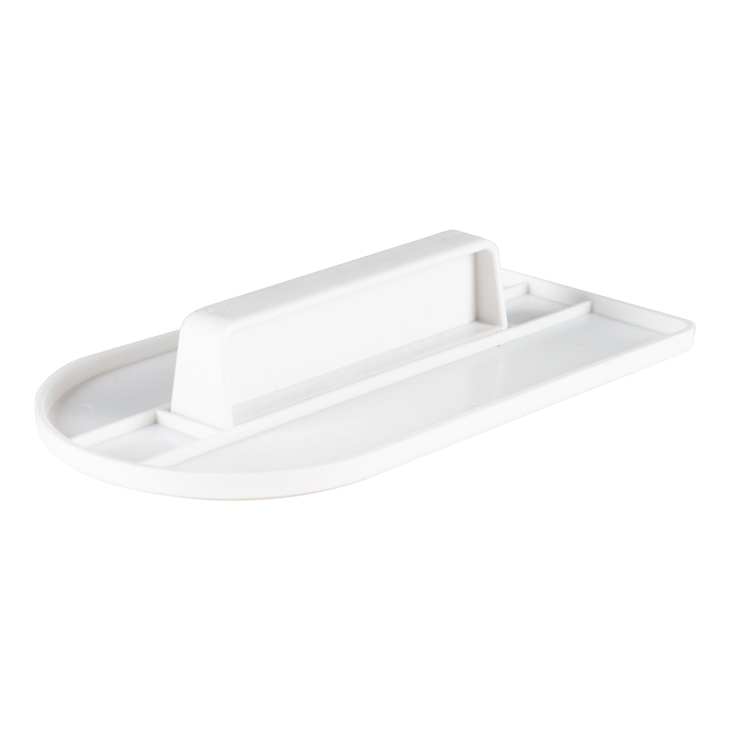 Ateco | Fondant Smoother, Rounded Front, White Plastic