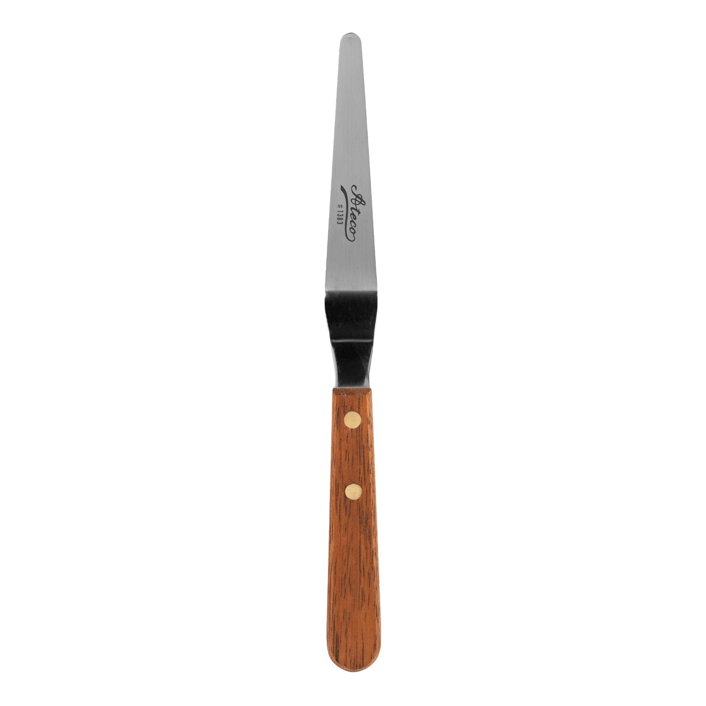 Ateco | Tapered Offset Spatula, 5" Blade, Wood Handle