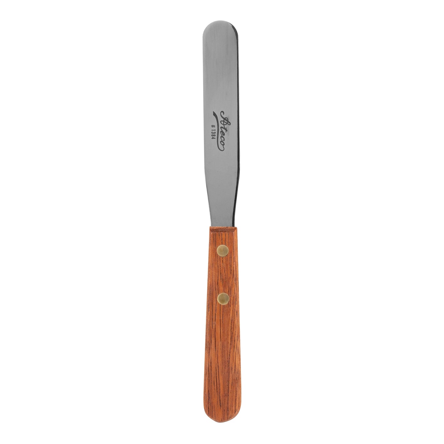 Ateco | Straight Spatula, 4.25", Wood Handle