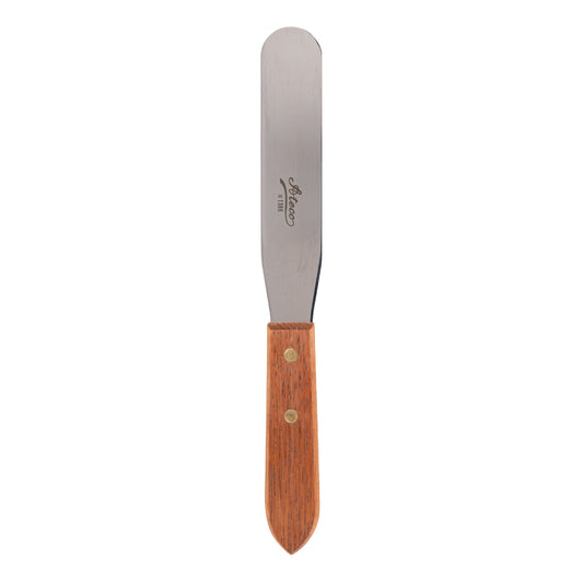 Ateco | Straight Spatula, 6", Wood Handle