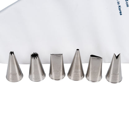 Ateco | 8 Piece Piping Tip and Decorating Set with 10" Flex Bag - ChefEquipment.com