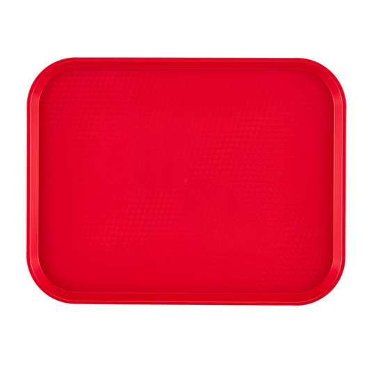 Cambro | Rectangular Fast Food Tray, 14" x 18", Red