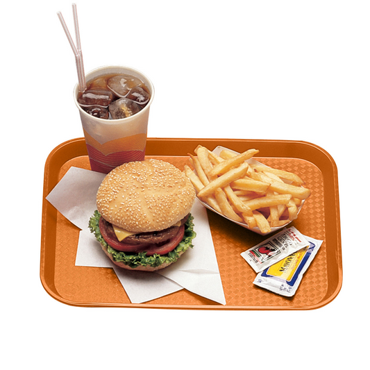 Cambro | Rectangular Fast Food Tray, 14" x 18", Orange