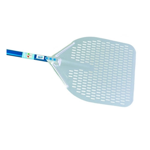 Gi.Metal | Azzura Perforated Pizza Peel, 14” Blade, 23” Handle, Aluminum/