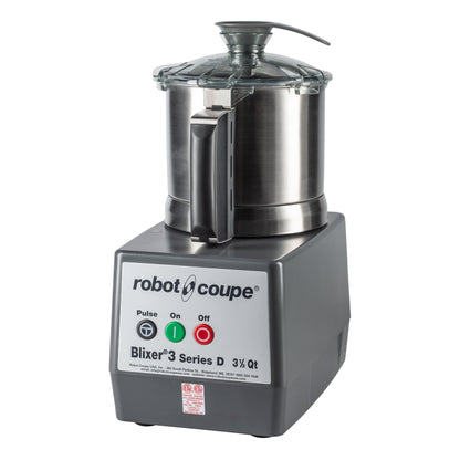 Robot Coupe | Blixer 3 Food Processor, 3.7 qt Stainless Steel Bowl, 120 V